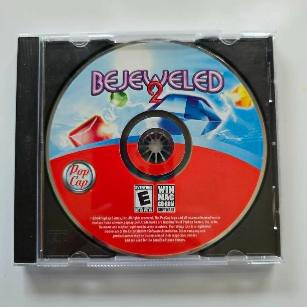 Bejeweled 2 (Windows/Mac, 2004) PopCap Games Gem Tile Matching Puzzle Game